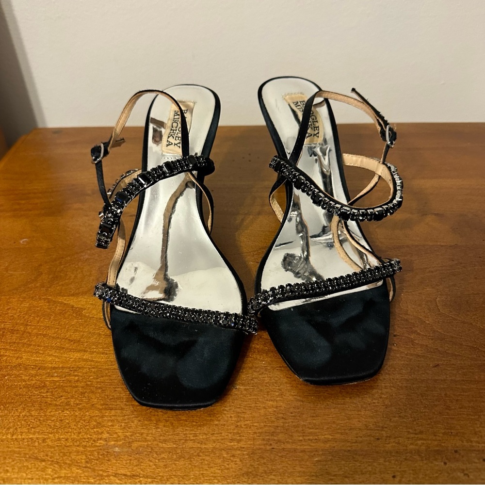 Badgley Mischka jeweled sandals